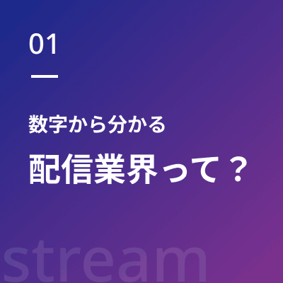 01 数字から分かる配信業界って？