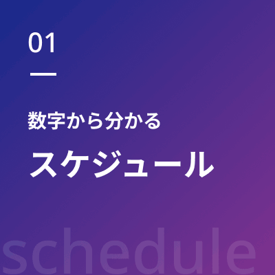 01 数字から分かるスケジュール